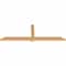 Ekena Millwork Eugene Smooth Timber Gable Bracket, Western Red Cedar, 108"W x 36"H x 3 1/2"D x 5 1/2"F, 8/12 Pitch GBW108X36X0406EUG00SWR - alternate 3